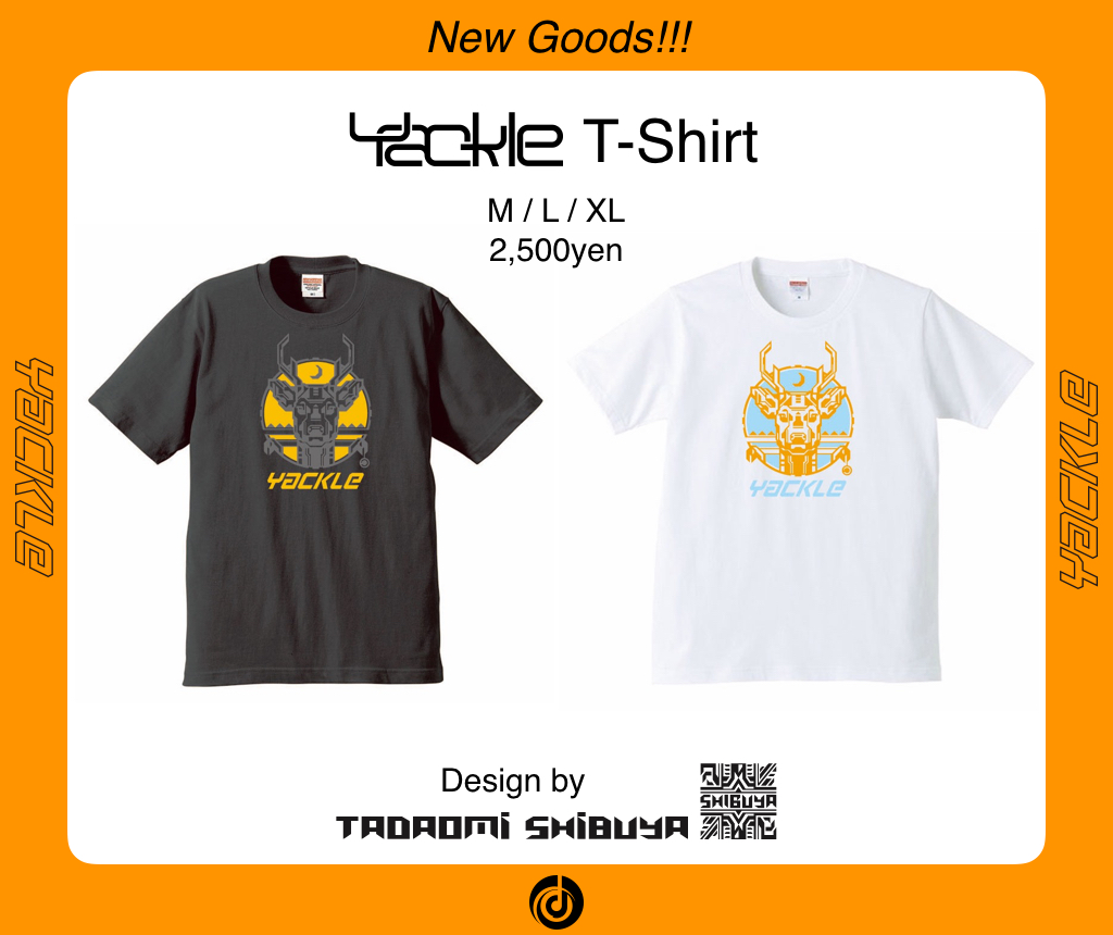 Yackle オリジナルグッズ第3弾 “Yackle T-Shirt” の予約販売が開始！