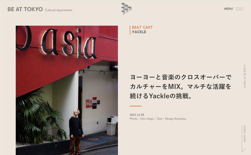 BE AT TOKYO「#beat_cast」にてYackleのインタビューが公開！